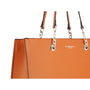 Sac cabas femme similicuir camel - vue 4 | Flora & co