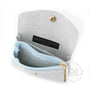 Vue 3 du Porte-Monnaie Cuir Suédé Grainé 041C Bleu Clair par Made in Italy.