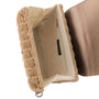 Sac bandoulière chaîne en paille Marron Métal Flora & co