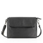 Vue princ. du Mini sac bandoulière femme souple Noir en cuir synthétique par Flora & co.