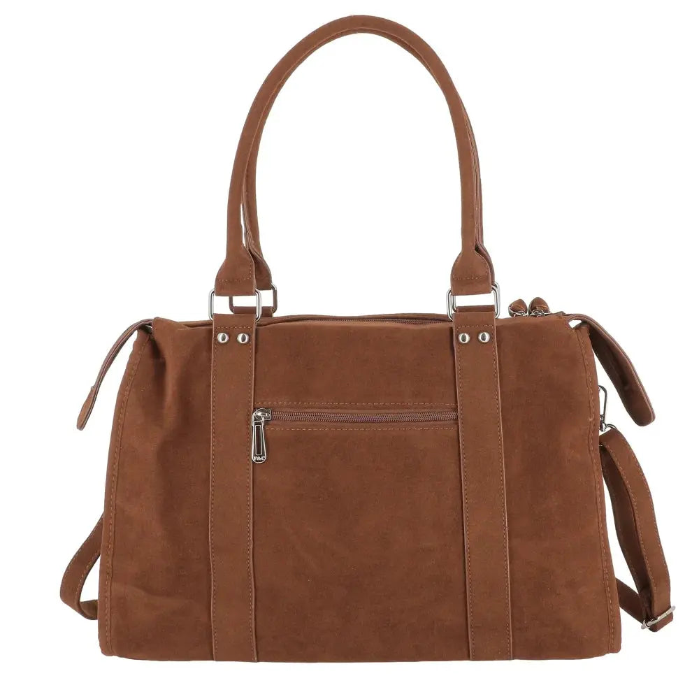 Grand sac cabas bowling effet daim Camel other image 4
