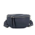 Flora & co Sac banane femme pu cuir grainé bleu