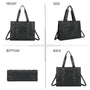 Sac cabas bandoulière femme simili cuir noir - vue 4 | Gallantry