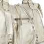 Sac à main bowling cuir irisé doré - Crocochic