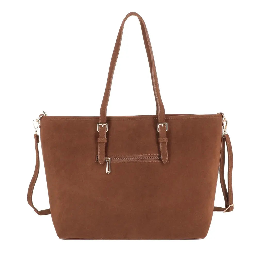 Grand sac cabas daim femme format A4 Camel other image 4