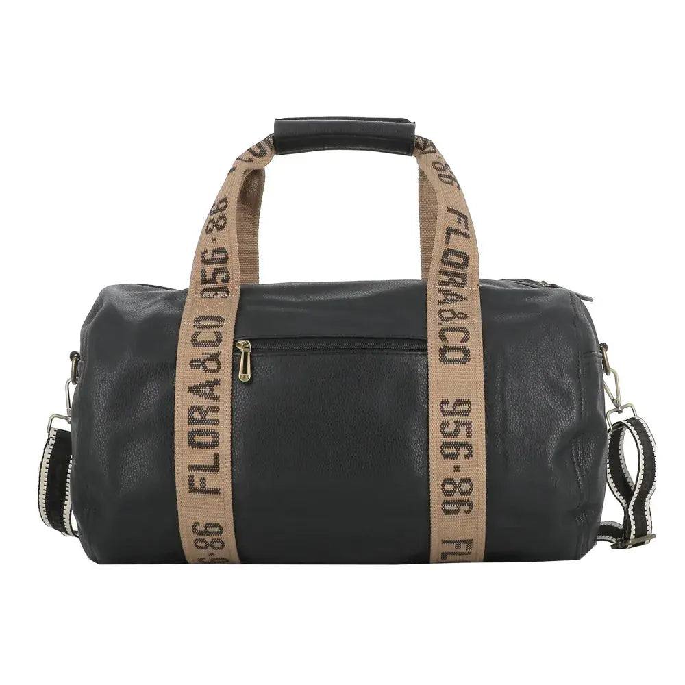 Sac polochon sport voyage femme noir