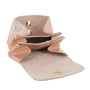 Porte-monnaie cuir souple irisé 04 or rose Made in Italy