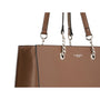 Sac cabas femme cuir synthétique taupe - vue 4 | Flora & co