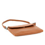 Vue 4 du Mini sac bandoulière femme souple Camel en cuir synthétique par Flora & co.