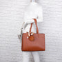 Sac cabas femme similicuir camel - vue 4 | Gallantry