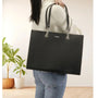 Sac cabas femme similicuir noir - vue 4 | Flora & co