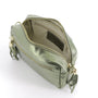 Sac bandoulière femme cuir marron olive élégant et tendance.