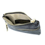 Vue 3 du Porte-monnaie femme cuir irisé 01 noir par Made in Italy.