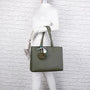 Sac cabas femme similicuir fourrure a4 vert - vue 4 | Gallantry