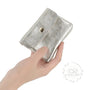 Porte-monnaie femme court cuir irisé Taupe Clair other image 4