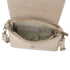 Sac bandoulière cuir suédine boucle vintage Beige - Crocochic