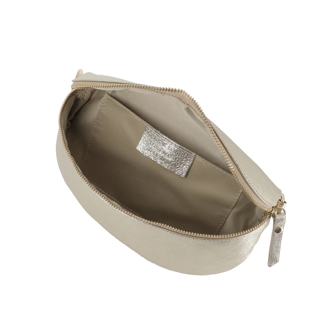 Sac banane cuir brillant fantasie Doré other image 4