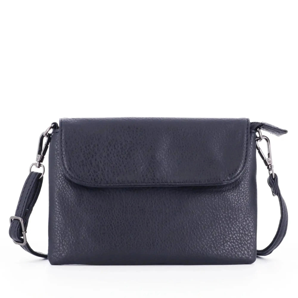 Flora & co Mini sac bandoulière femme souple bleu marine