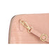 Made in Italy Sac dôme bandoulière femme cuir rose