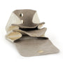Porte-monnaie cuir souple irisé 04 or clair Made in Italy