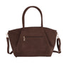 Sac à main bandoulière suédé Chocolat - Crocochic