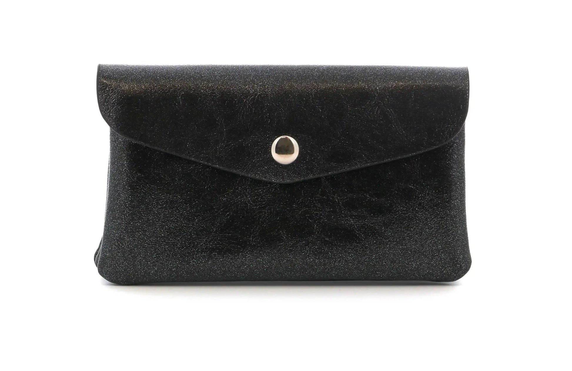 Flora & co Porte-monnaie femme irisé enveloppe noir