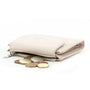 Gallantry Portefeuille monnaie femme matélatissé beige