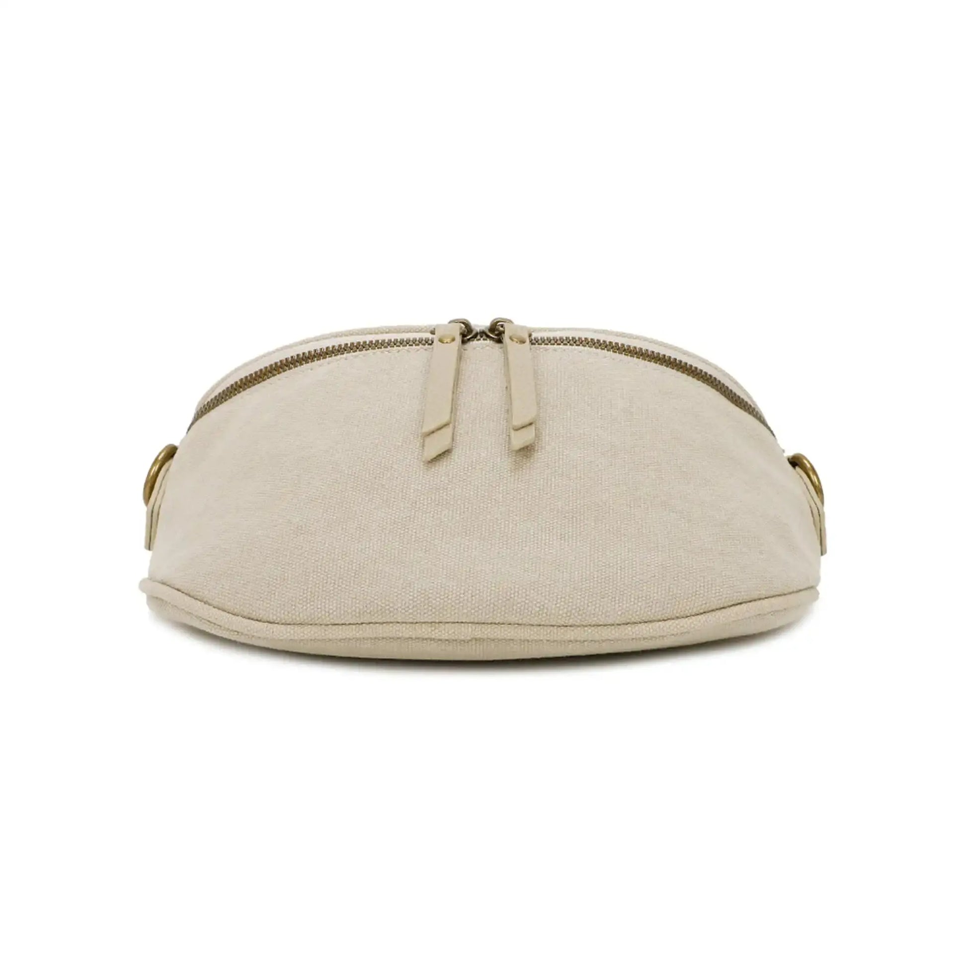 Gallantry Sac banane femme canvas toile taupe