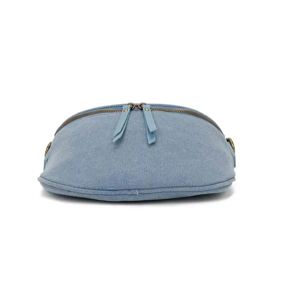 Gallantry Sac banane femme canvas toile bleu