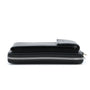 Vue 4 du Pochette téléphone bandoulière femme noir en cuir synthétique par Flora & co.