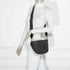 Gallantry Sac banane femme canvas toile noir