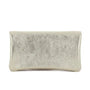 Made in Italy Porte-monnaie cartes femme irisé suède corail
