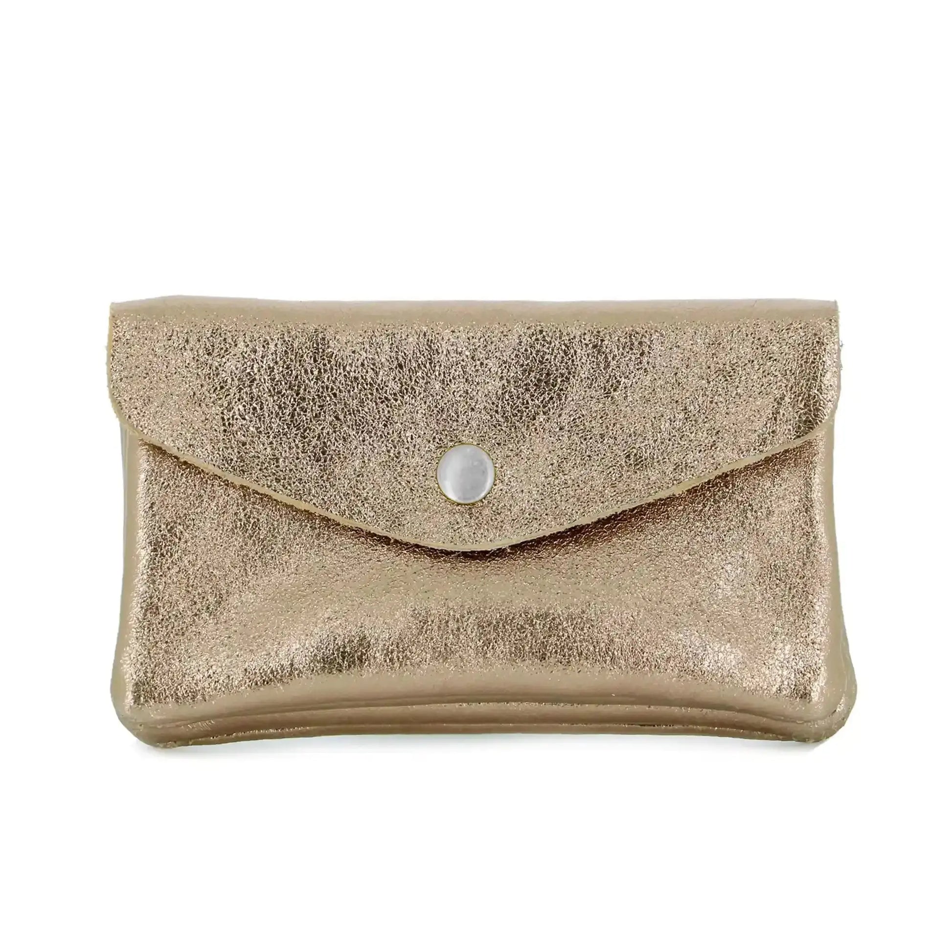 Porte-monnaie cartes femme cuir irisé 051 taupe