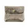 Vue princ. du Porte-monnaie femme court cuir irisé 041 taupe par Made in Italy.