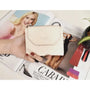 Gallantry Portefeuille monnaie femme matélatissé beige