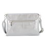 Flora & co Sac bandoulière pochette femme irisé argent