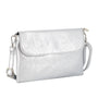 Flora & co Sac bandoulière pochette femme irisé argent