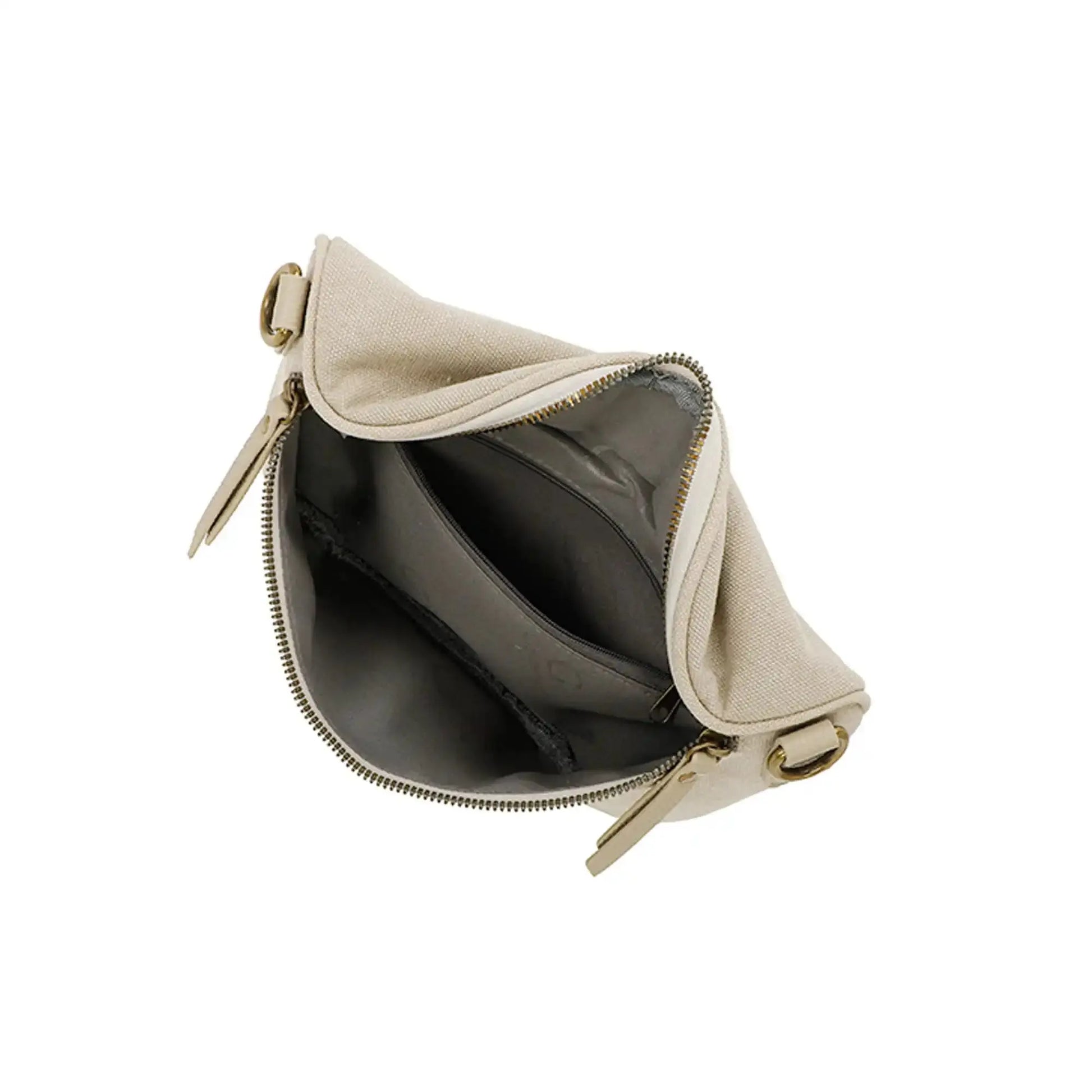 Gallantry Sac banane femme canvas toile taupe
