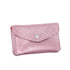 Made in Italy Porte-monnaie cartes femme cuir irisé 051 rose