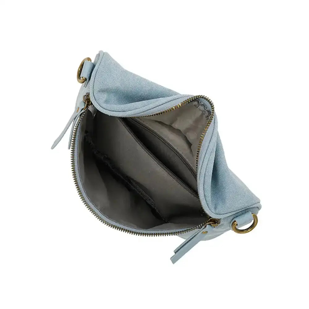 Gallantry Sac banane femme canvas toile bleu clair