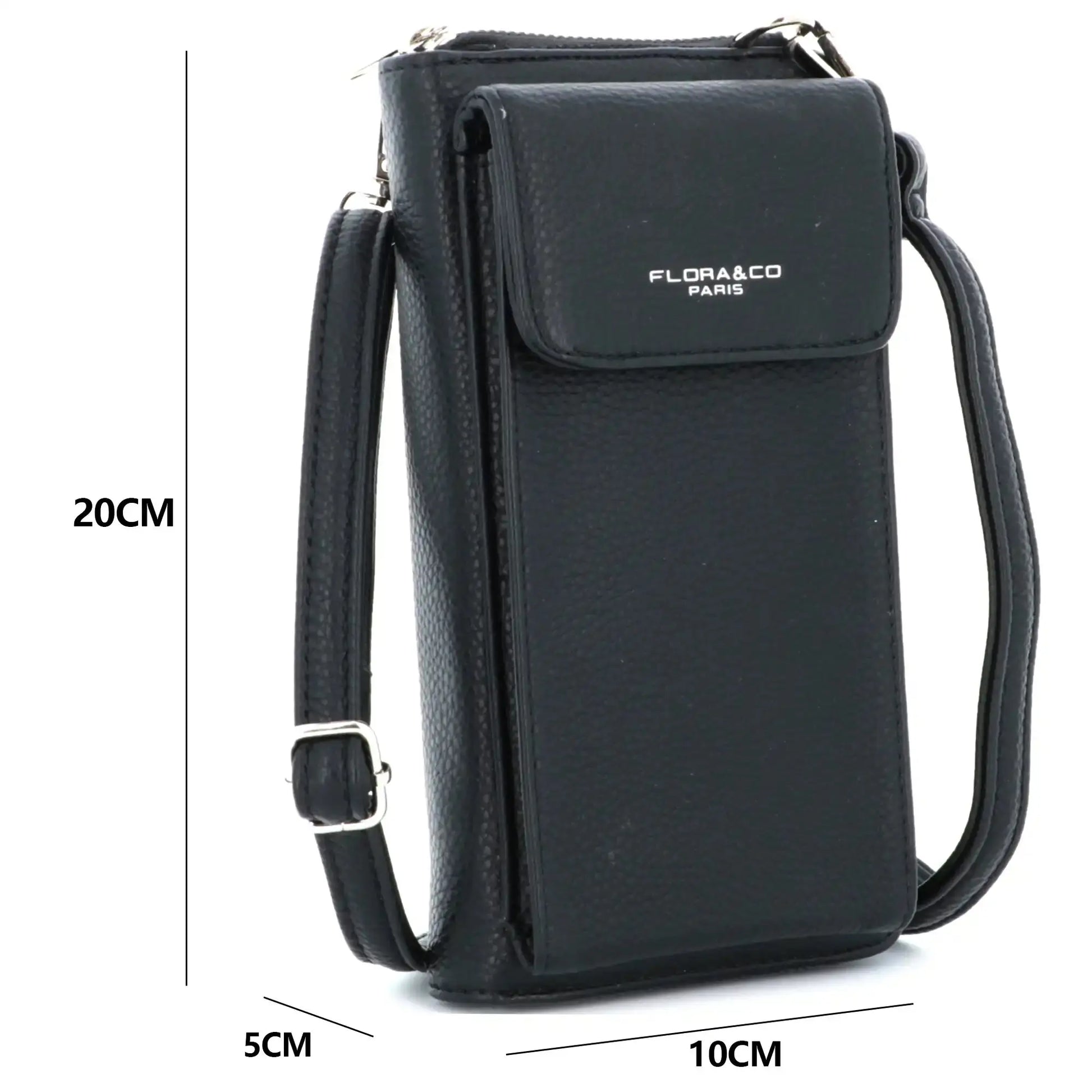 Flora & co Pochette téléphone bandoulière femme noir
