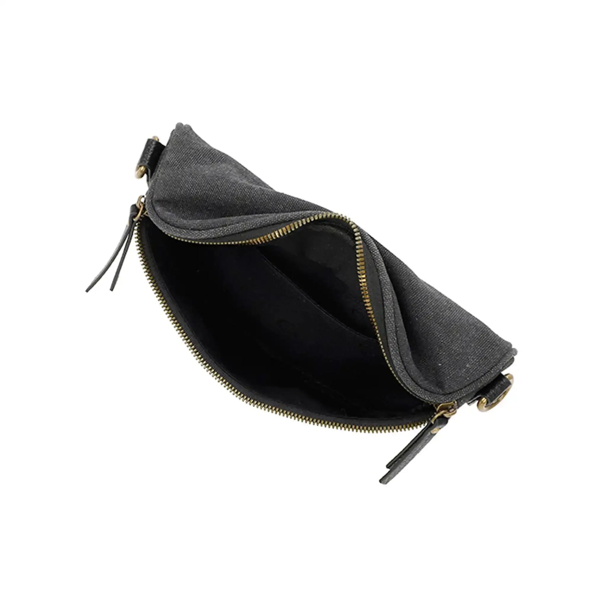 Gallantry Sac banane femme canvas toile noir