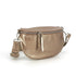 Flora & co Sac banane bandoulière femme irisé marron métal