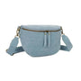 Gallantry Sac banane femme canvas toile bleu clair