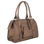 Flora & co Sac à main femme multipoches M marron métal