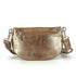 Flora & co Sac banane bandoulière femme irisé marron métal