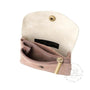 Vue 3 du Porte-monnaie cartes cuir suède irisé 043 vieux rose par Made in Italy.