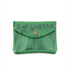 Made in Italy Porte-monnaie femme court cuir irisé 041 vert