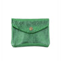 Made in Italy Porte-monnaie femme court cuir irisé 041 vert