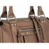 Vue 6 du Petit Sac Bowling Marron Métal Grainé en cuir synthétique par Flora & co.